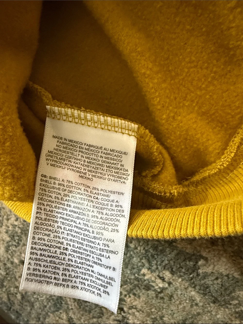 The North Face Mustard Crewneck Sweatshirt